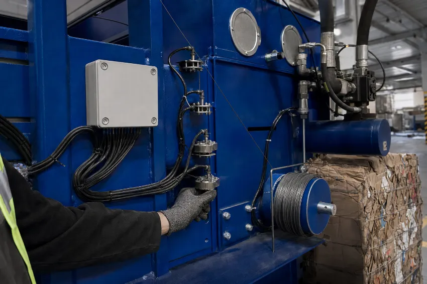 The right wire and wire consumption control enable a heavier bale.